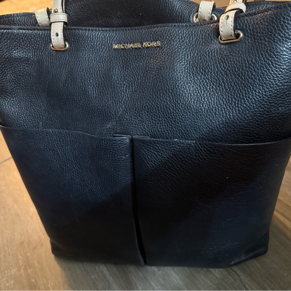 Michael Kors Black Pebbled Leather Tote